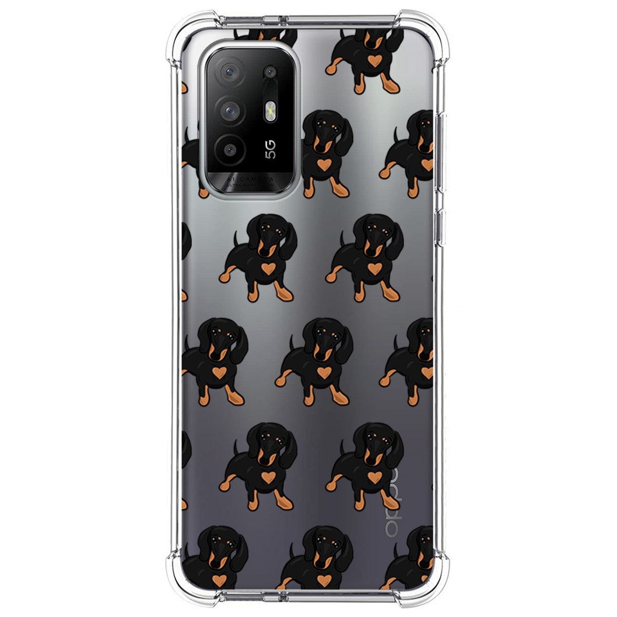 Funda Silicona Antigolpes para Oppo A94 5G diseño Perros 10 Dibujos