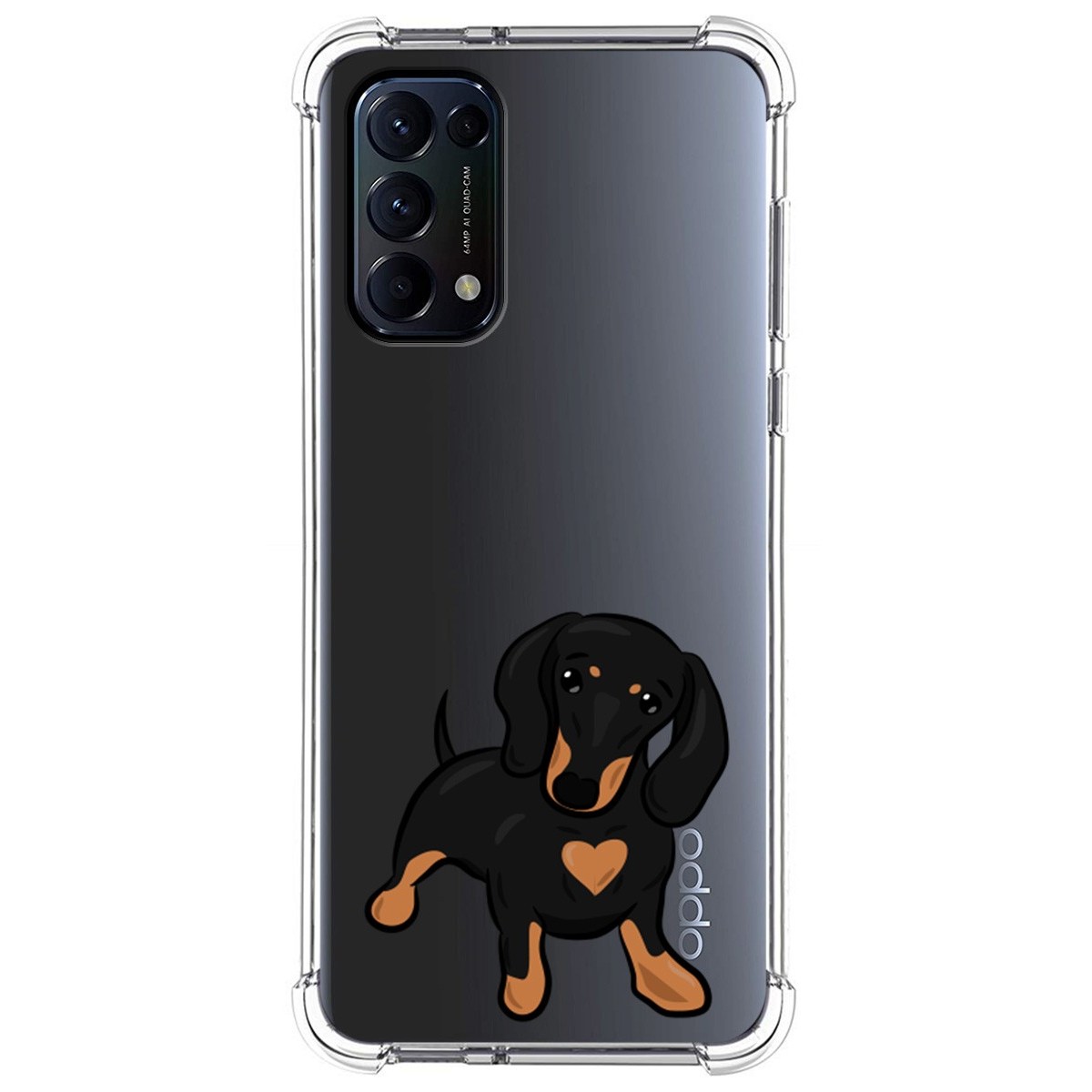 Funda Silicona Antigolpes para Oppo Find X3 Lite 5G diseño Perros 04 Dibujos