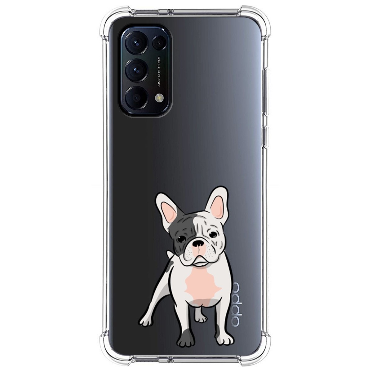Funda Silicona Antigolpes para Oppo Find X3 Lite 5G diseño Perros 06 Dibujos