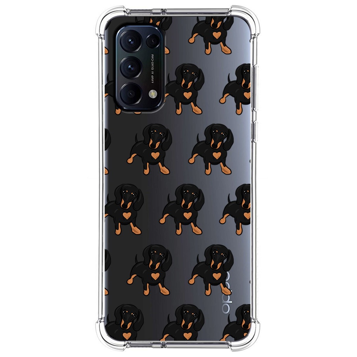 Funda Silicona Antigolpes para Oppo Find X3 Lite 5G diseño Perros 10 Dibujos