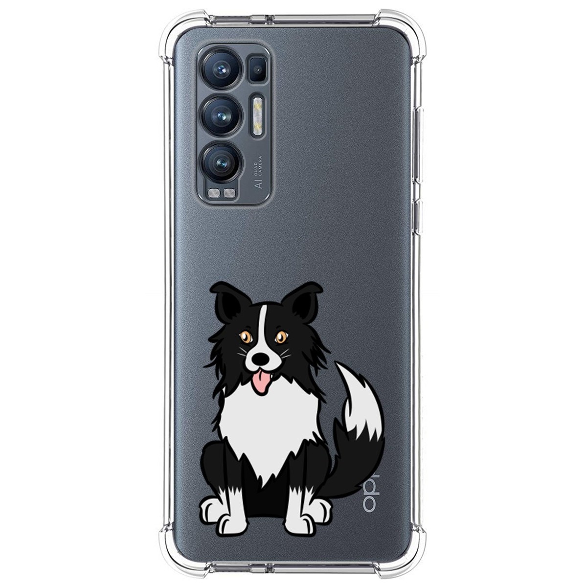 Funda Silicona Antigolpes para Oppo Find X3 Neo 5G diseño Perros 01 Dibujos