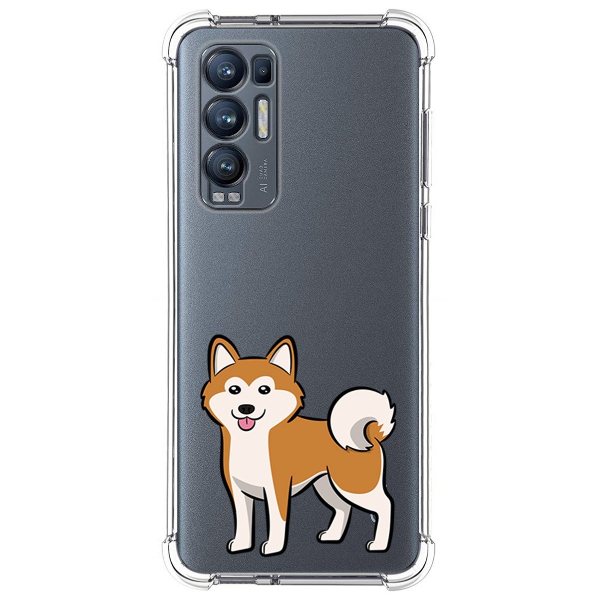 Funda Silicona Antigolpes para Oppo Find X3 Neo 5G diseño Perros 02 Dibujos