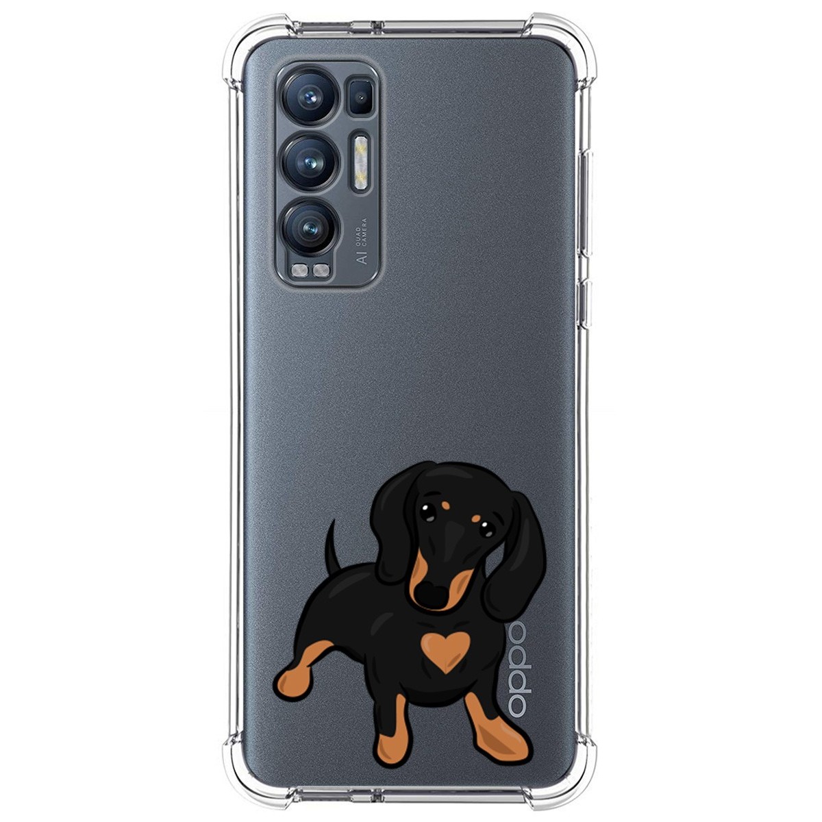 Funda Silicona Antigolpes para Oppo Find X3 Neo 5G diseño Perros 04 Dibujos