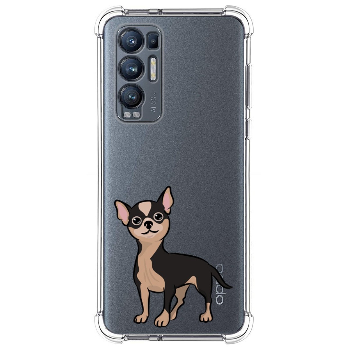Funda Silicona Antigolpes para Oppo Find X3 Neo 5G diseño Perros 05 Dibujos