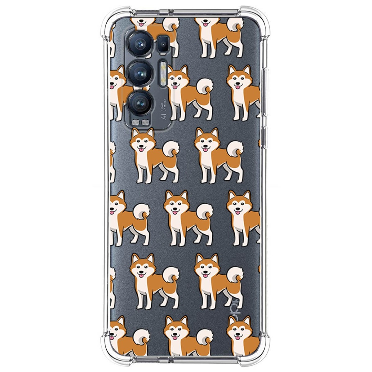 Funda Silicona Antigolpes para Oppo Find X3 Neo 5G diseño Perros 08 Dibujos