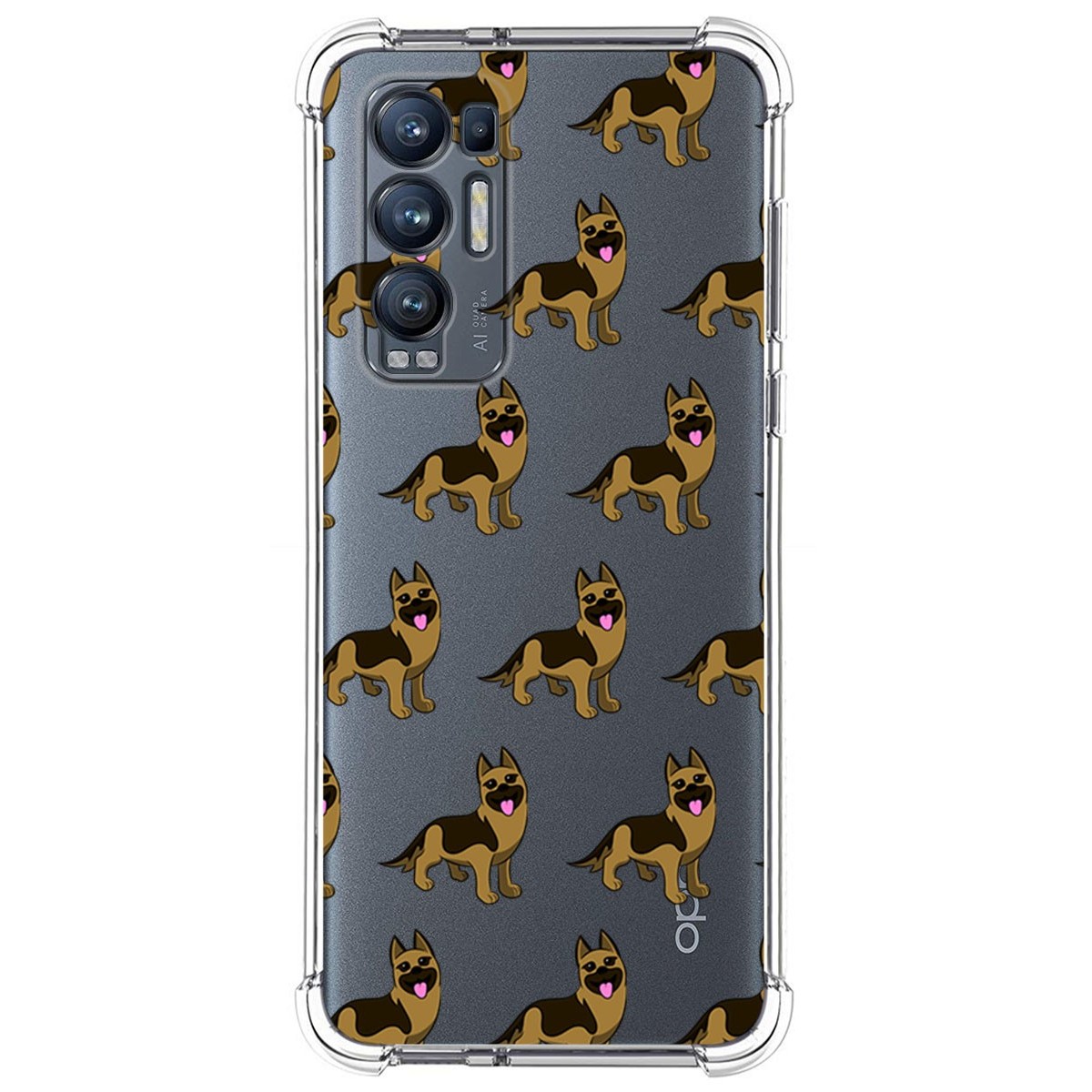 Funda Silicona Antigolpes para Oppo Find X3 Neo 5G diseño Perros 09 Dibujos