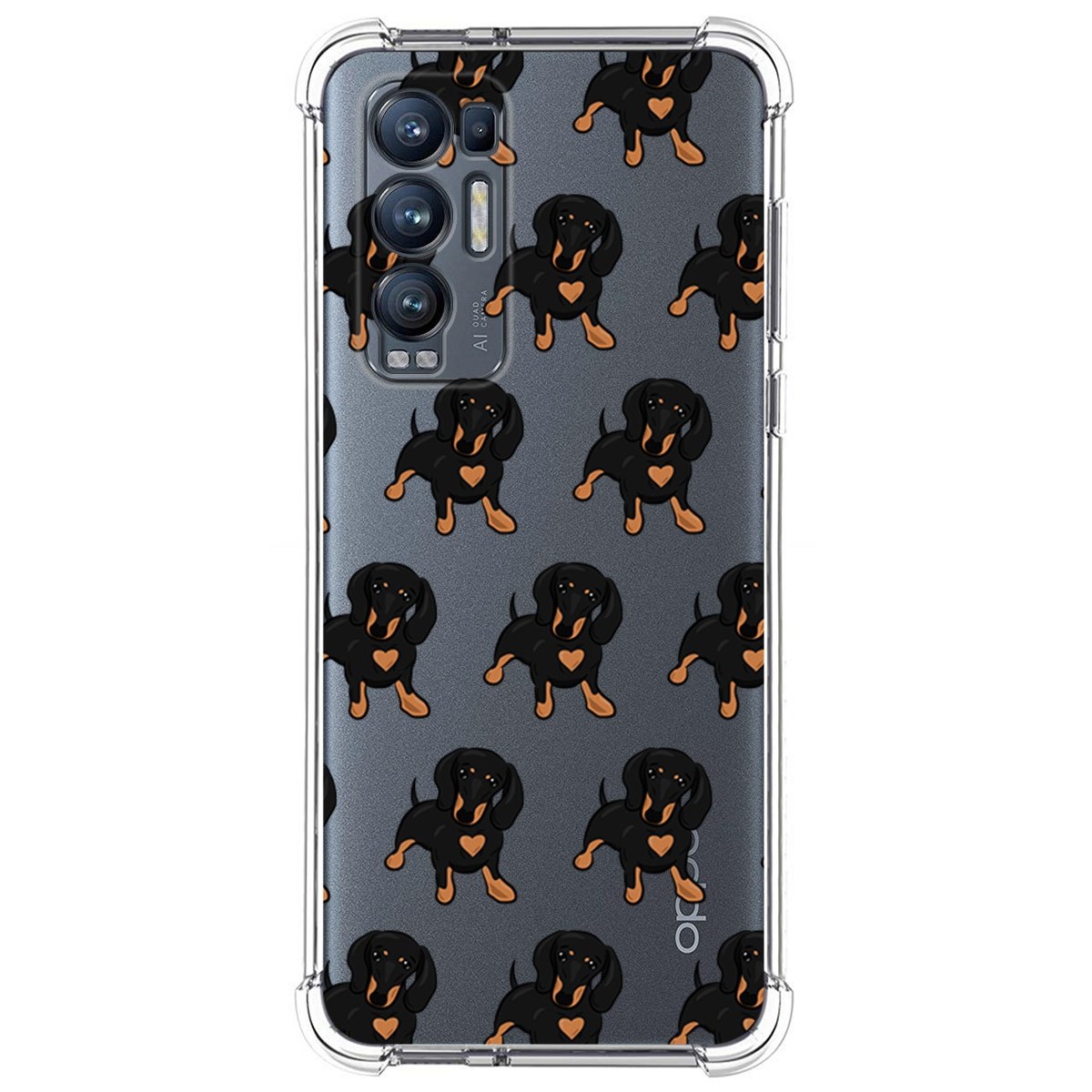 Funda Silicona Antigolpes para Oppo Find X3 Neo 5G diseño Perros 10 Dibujos