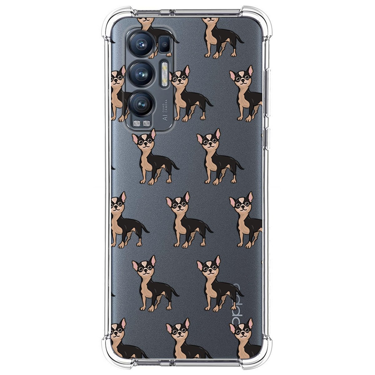 Funda Silicona Antigolpes para Oppo Find X3 Neo 5G diseño Perros 11 Dibujos