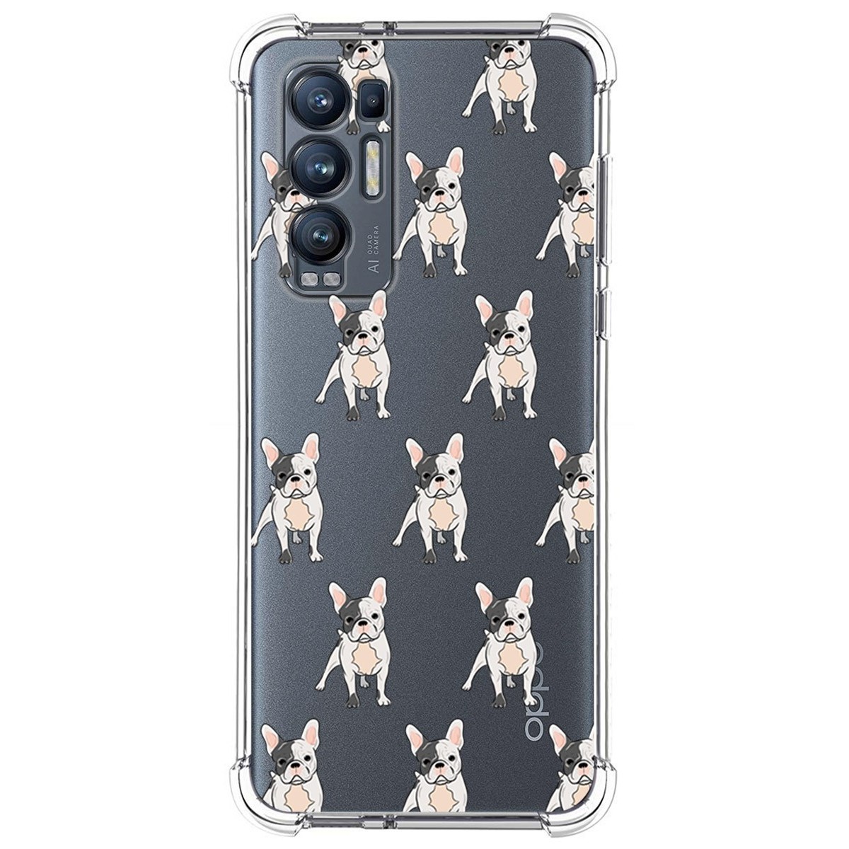 Funda Silicona Antigolpes para Oppo Find X3 Neo 5G diseño Perros 12 Dibujos
