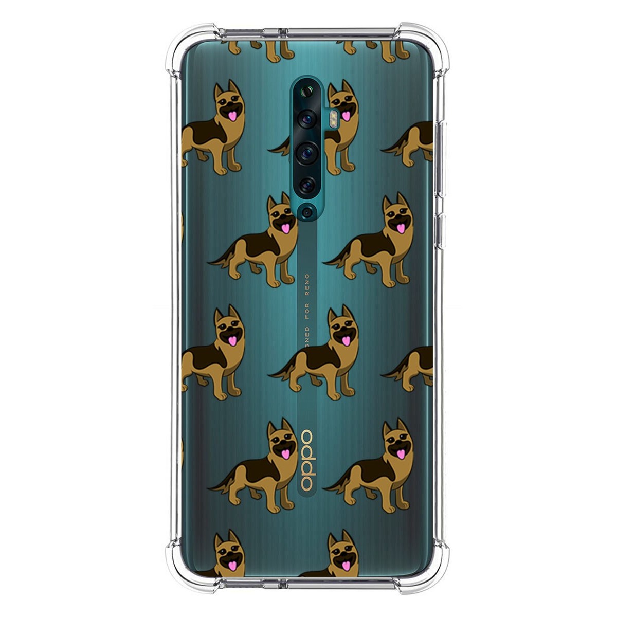 Funda Silicona Antigolpes para Oppo Reno 2Z diseño Perros 09 Dibujos