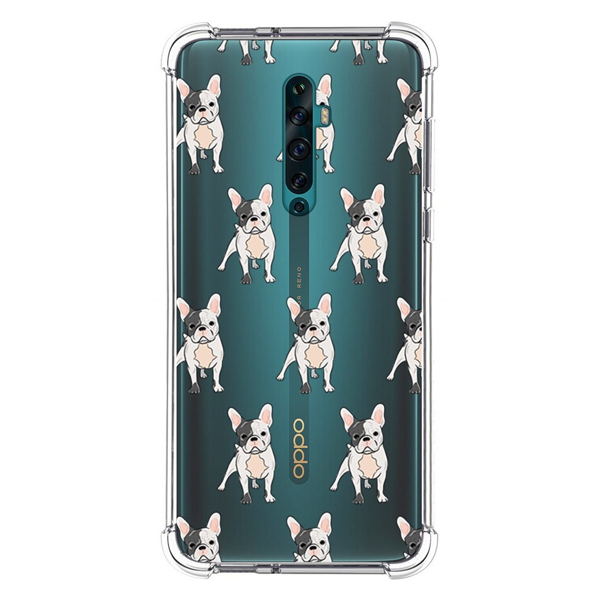 Funda Silicona Antigolpes para Oppo Reno 2Z diseño Perros 12 Dibujos