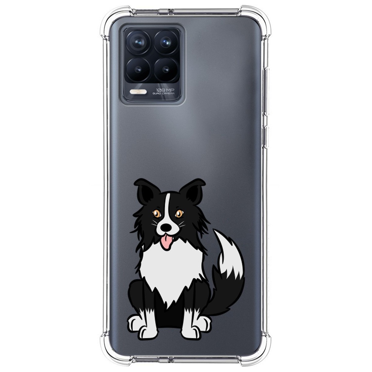 Funda Silicona Antigolpes para Realme 8 4G / 8 Pro diseño Perros 01 Dibujos