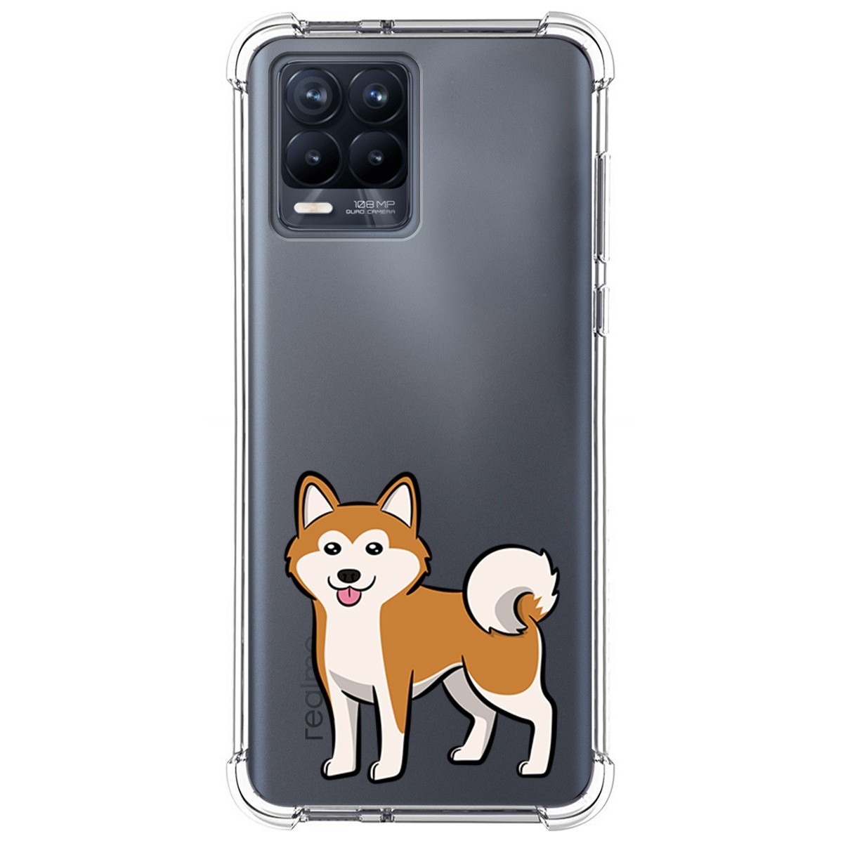 Funda Silicona Antigolpes para Realme 8 4G / 8 Pro diseño Perros 02 Dibujos