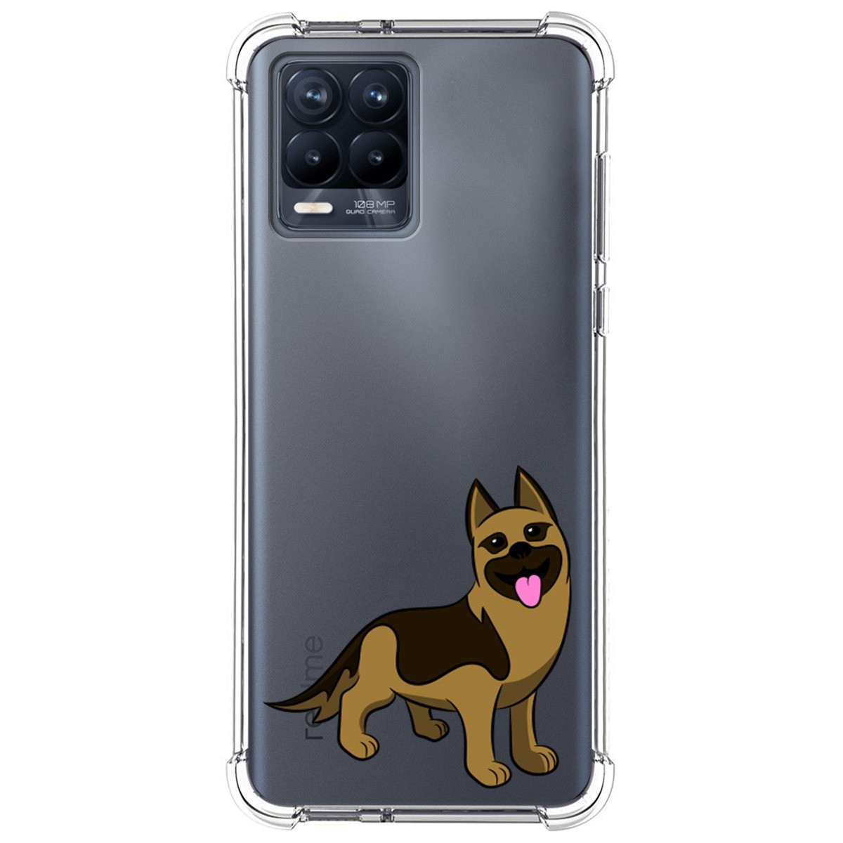 Funda Silicona Antigolpes para Realme 8 4G / 8 Pro diseño Perros 03 Dibujos