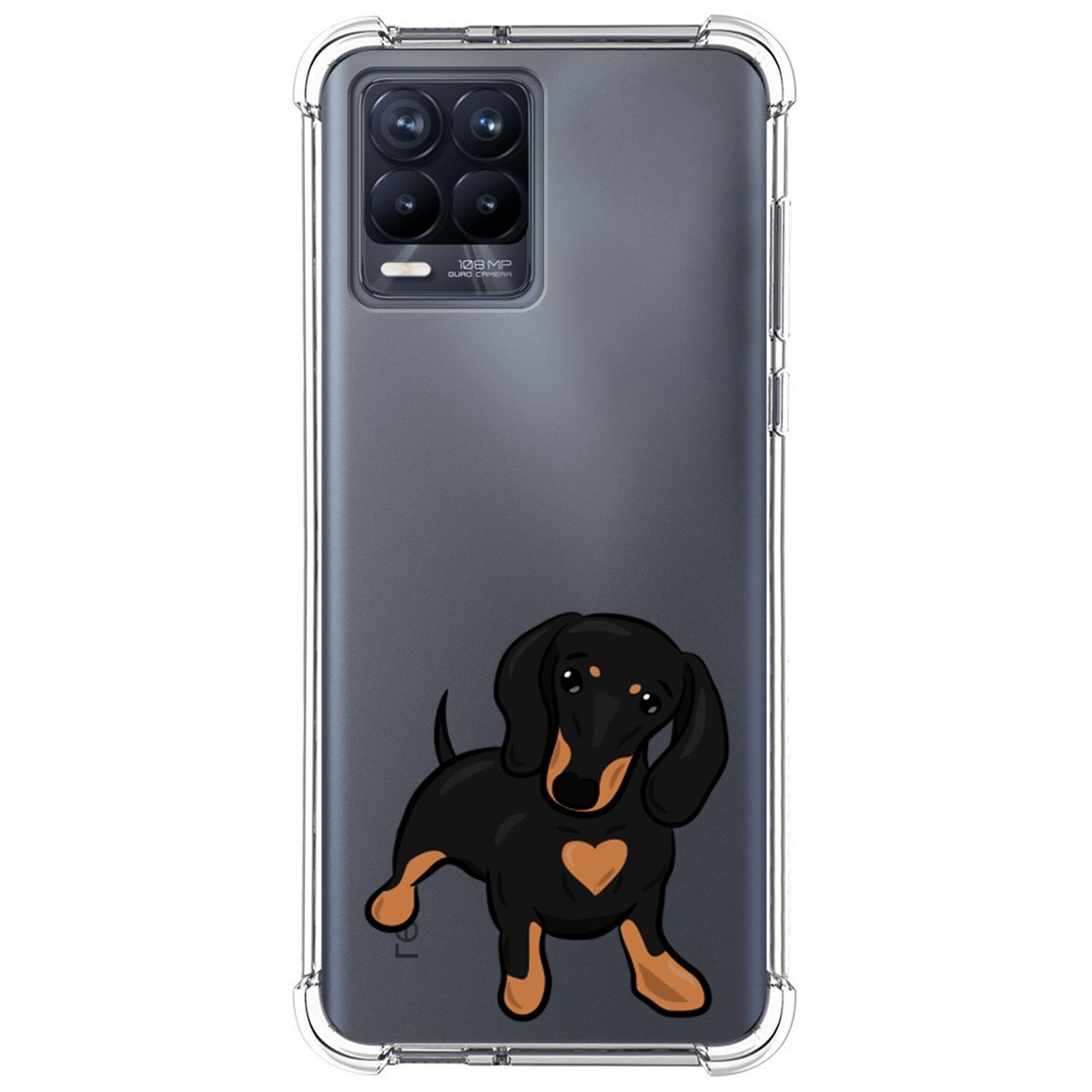 Funda Silicona Antigolpes para Realme 8 4G / 8 Pro diseño Perros 04 Dibujos