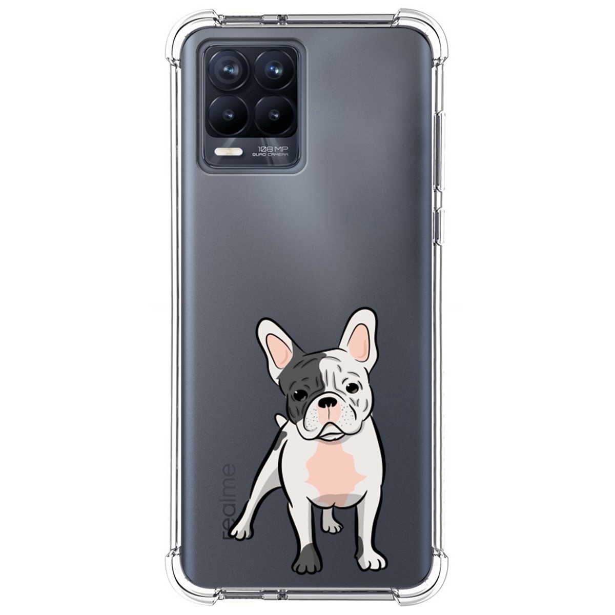 Funda Silicona Antigolpes para Realme 8 4G / 8 Pro diseño Perros 06 Dibujos
