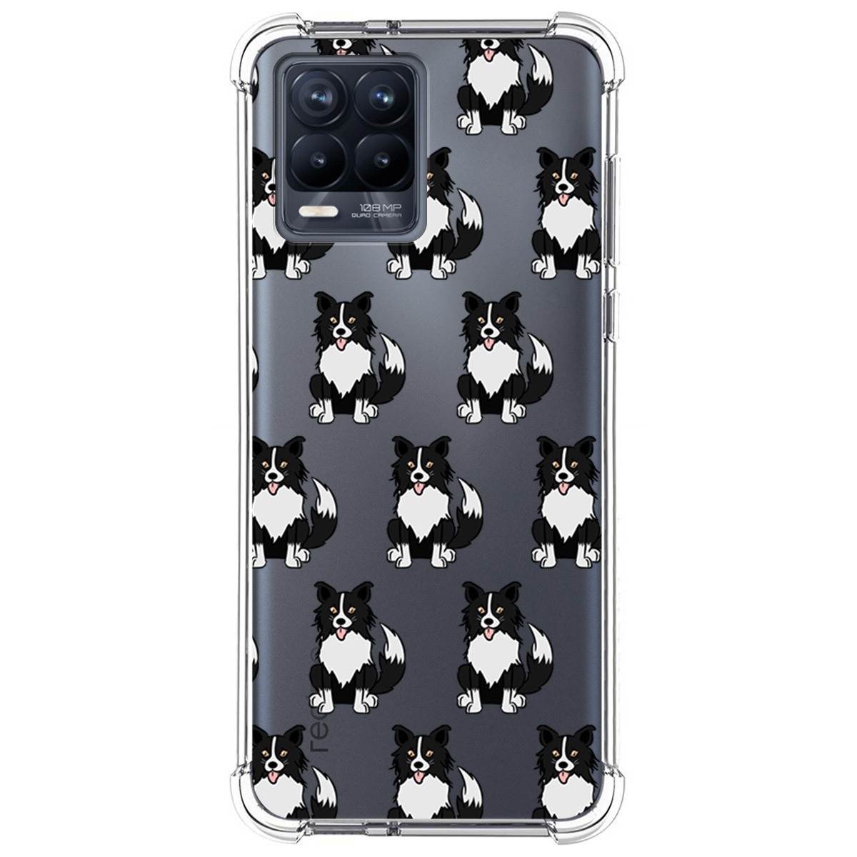 Funda Silicona Antigolpes para Realme 8 4G / 8 Pro diseño Perros 07 Dibujos