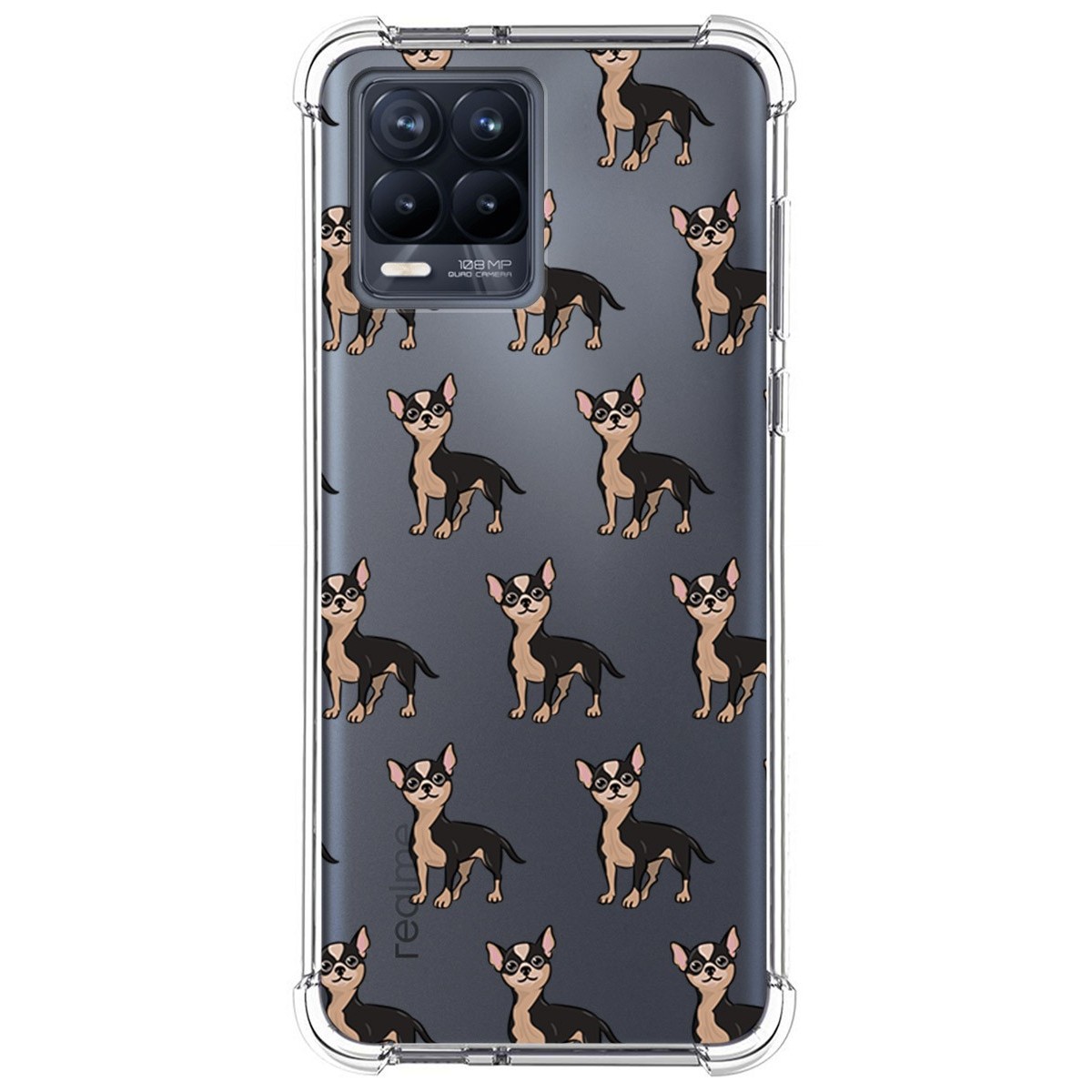 Funda Silicona Antigolpes para Realme 8 4G / 8 Pro diseño Perros 11 Dibujos