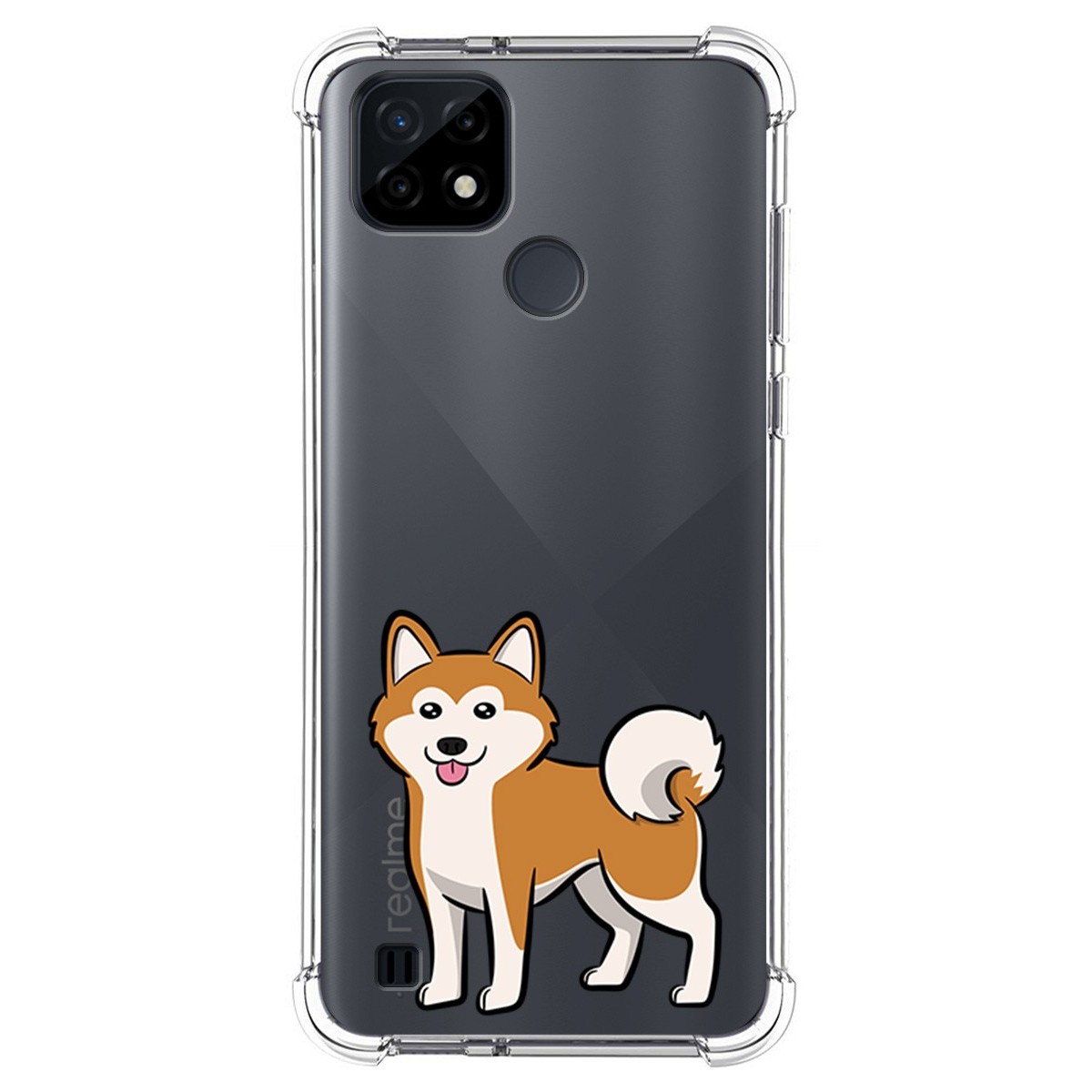 Funda Silicona Antigolpes para Realme C21 diseño Perros 02 Dibujos