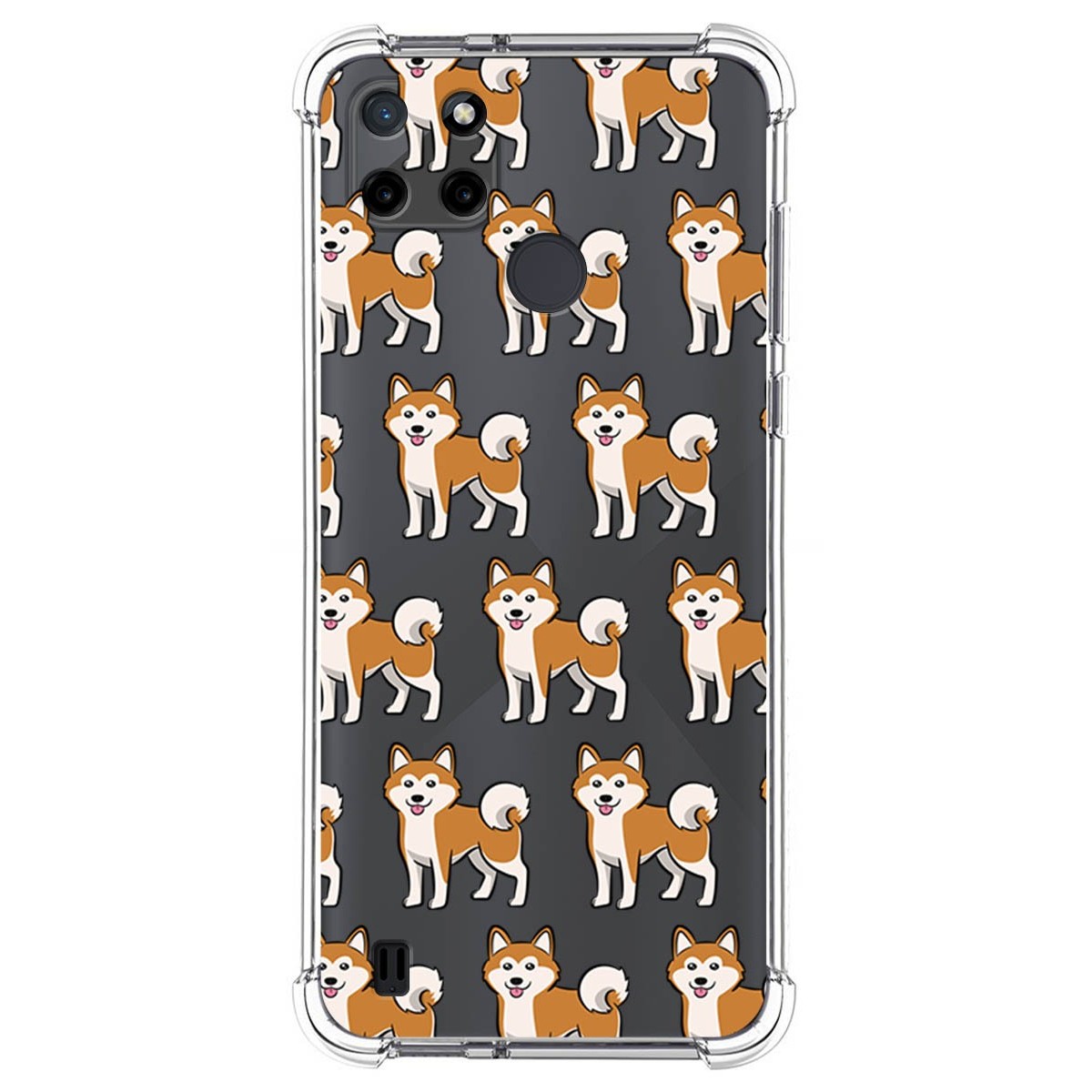 Funda Silicona Antigolpes para Realme C21Y / C25Y diseño Perros 08 Dibujos