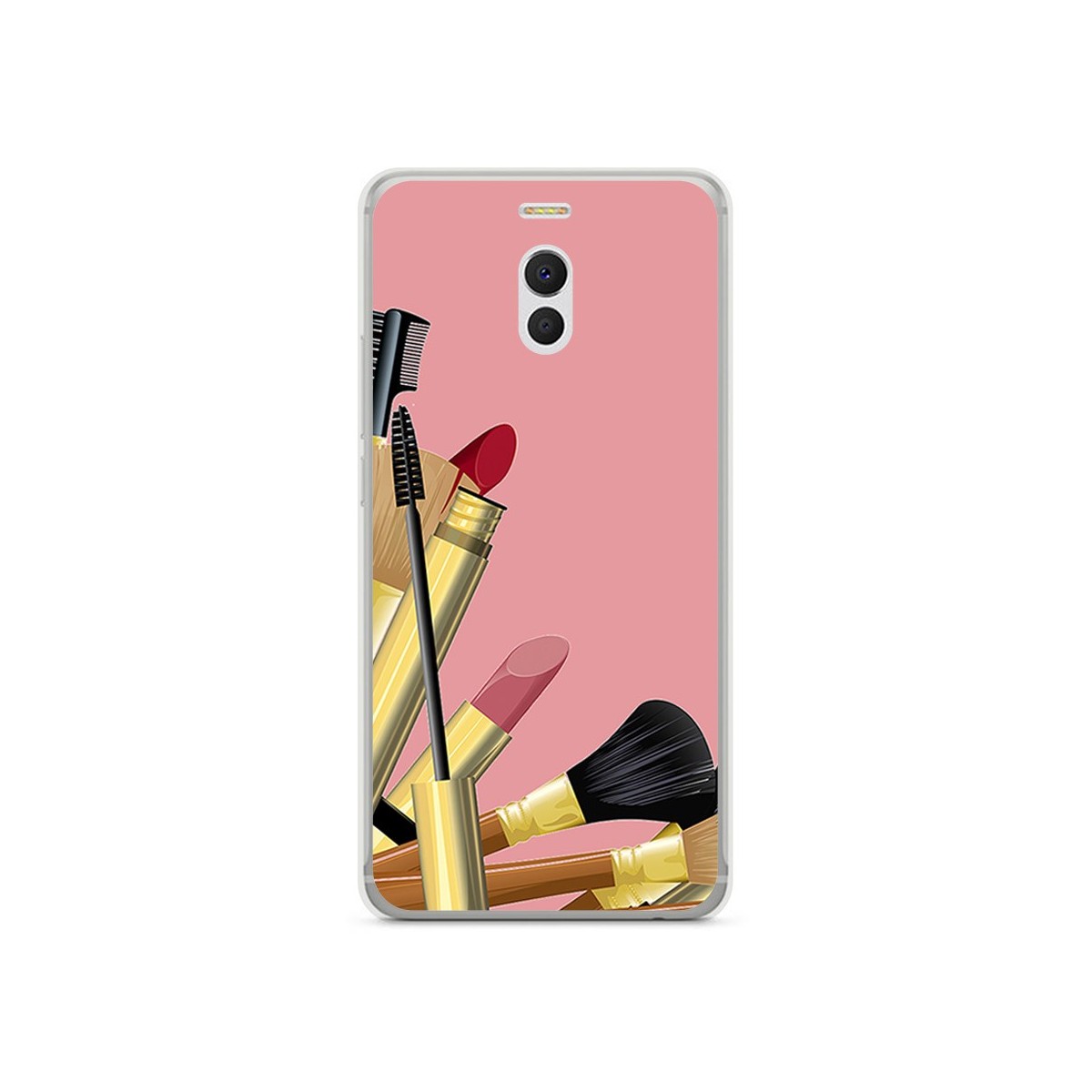 Funda Gel Tpu para Meizu M6 Note Diseño Brochas Dibujos