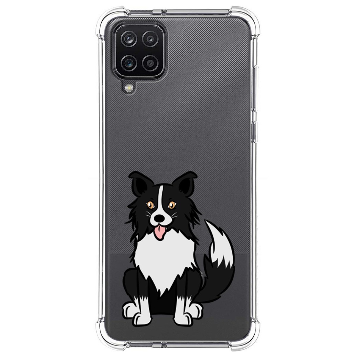 Funda Silicona Antigolpes para Samsung Galaxy A12 diseño Perros 01 Dibujos