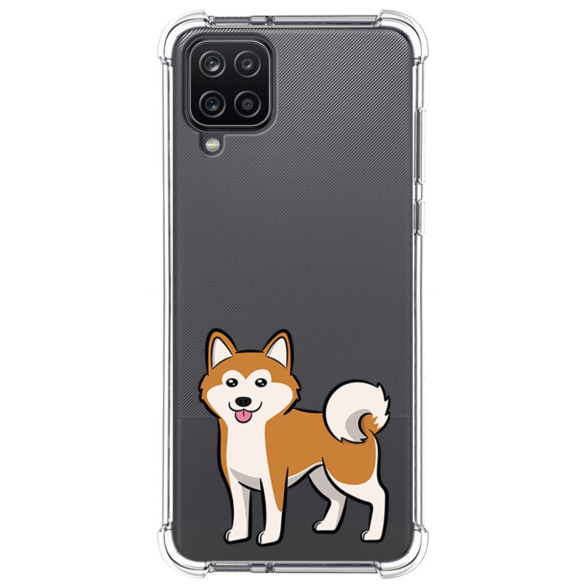 Funda Silicona Antigolpes para Samsung Galaxy A12 diseño Perros 02 Dibujos