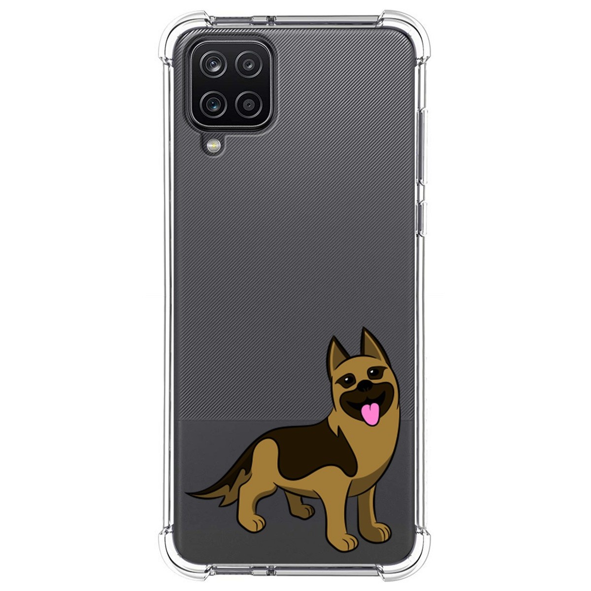 Funda Silicona Antigolpes para Samsung Galaxy A12 diseño Perros 03 Dibujos