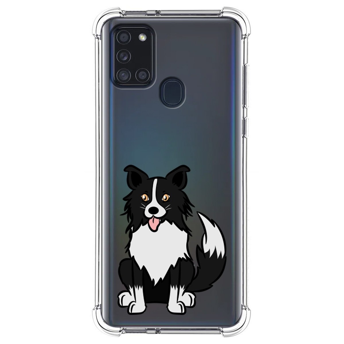 Funda Silicona Antigolpes para Samsung Galaxy A21s diseño Perros 01 Dibujos