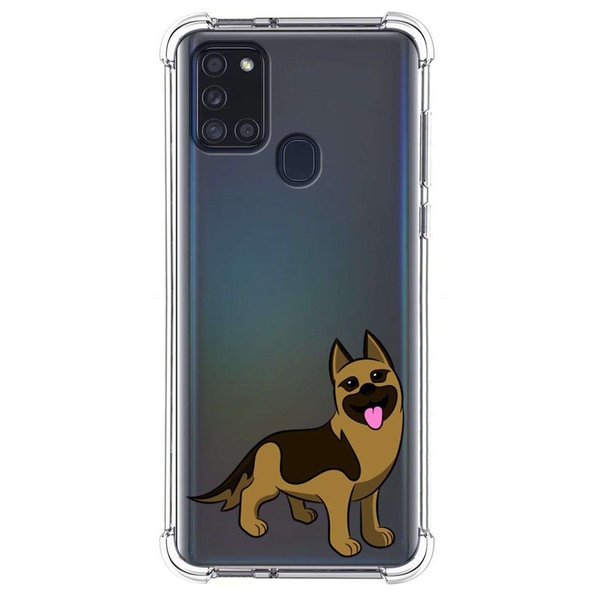 Funda Silicona Antigolpes para Samsung Galaxy A21s diseño Perros 03 Dibujos