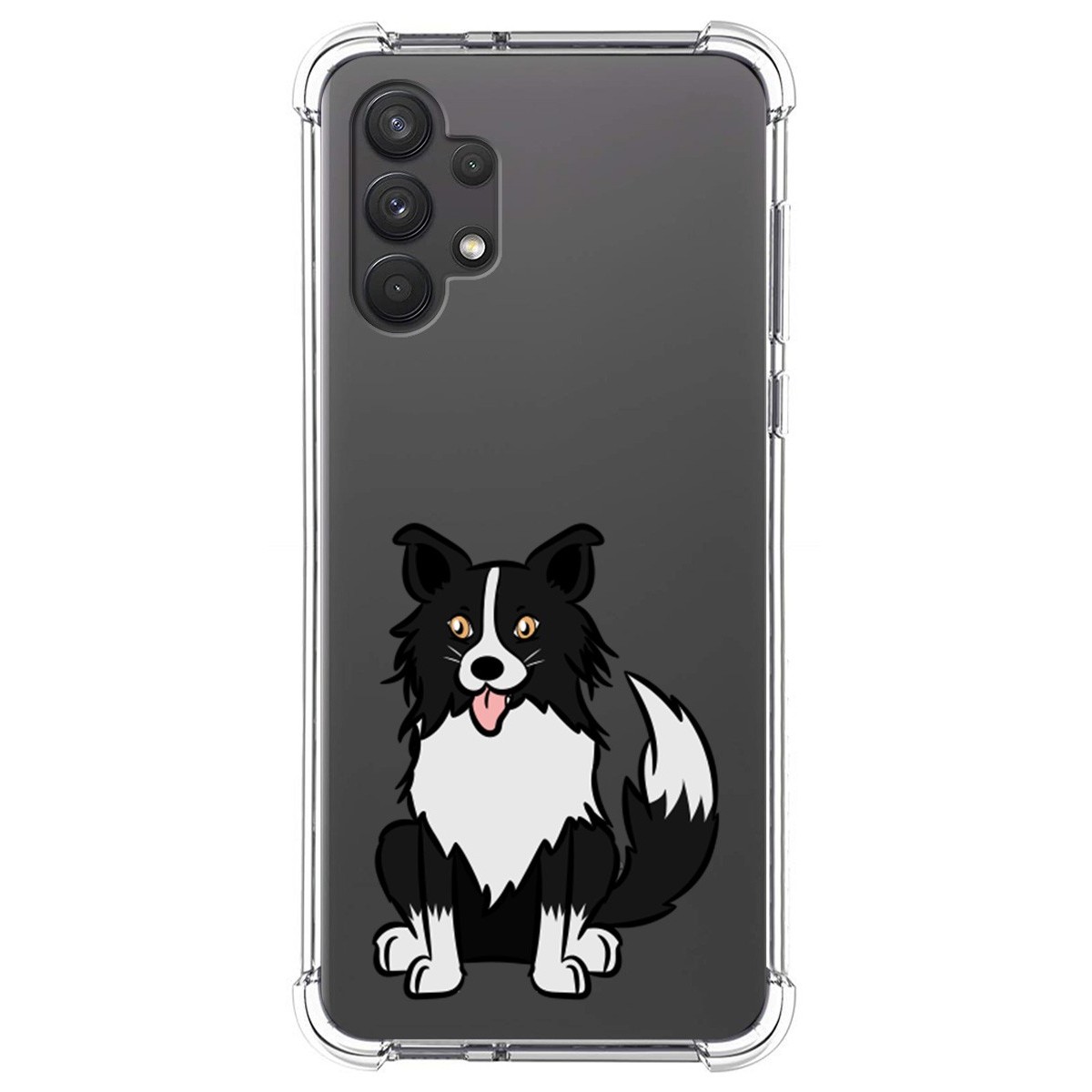 Funda Silicona Antigolpes para Samsung Galaxy A32 4G diseño Perros 01 Dibujos