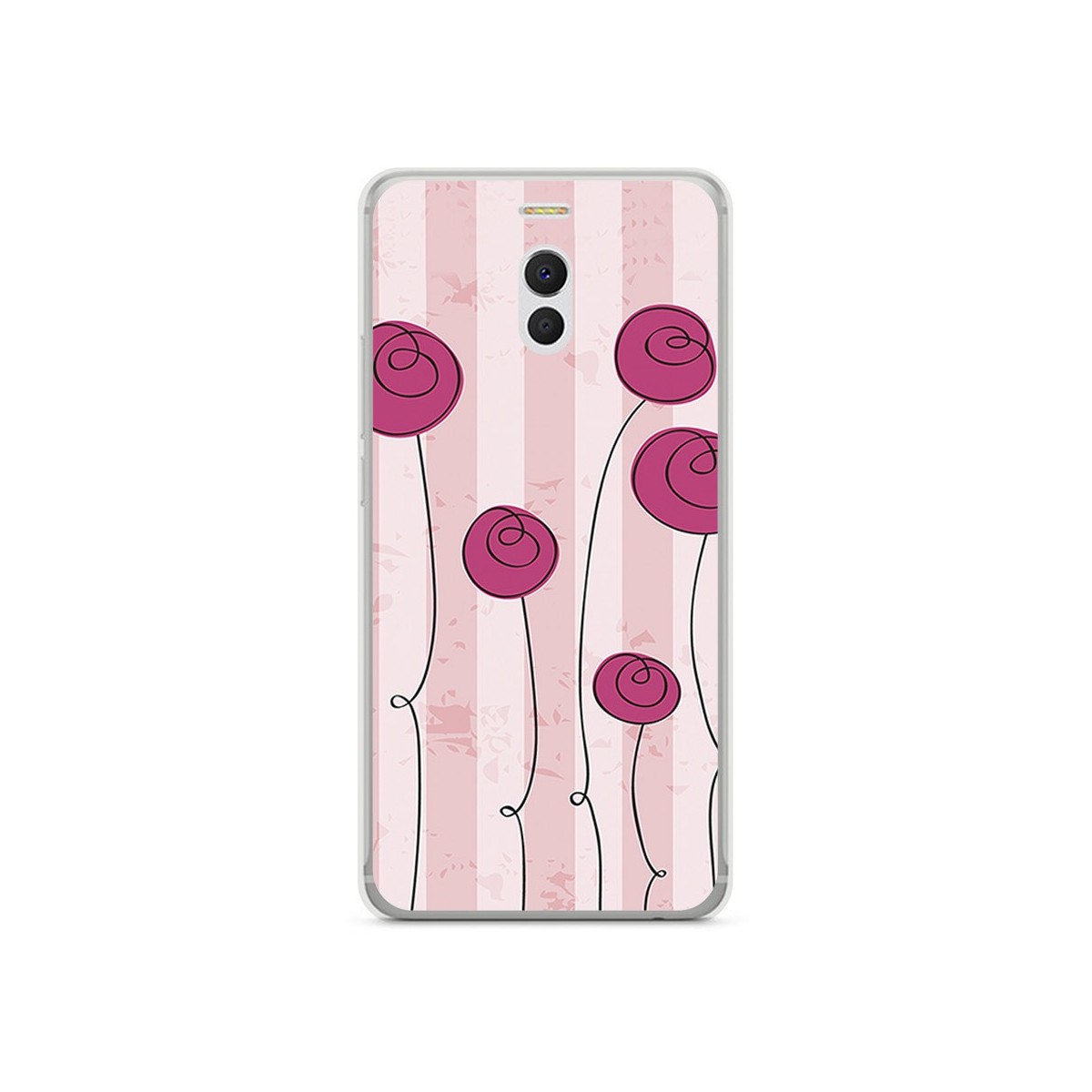 Funda Gel Tpu para Meizu M6 Note Diseño Flores Vintage Dibujos