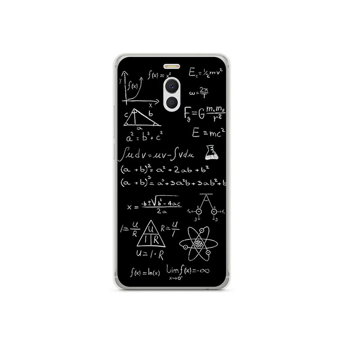 Funda Gel Tpu para Meizu M6 Note Diseño Formulas Dibujos