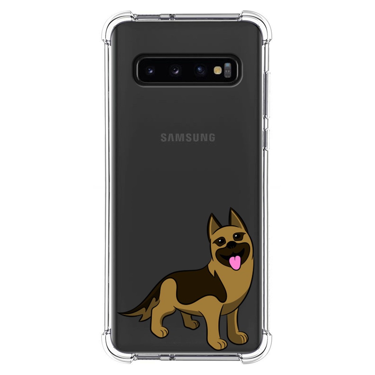Funda Silicona Antigolpes para Samsung Galaxy S10 diseño Perros 03 Dibujos