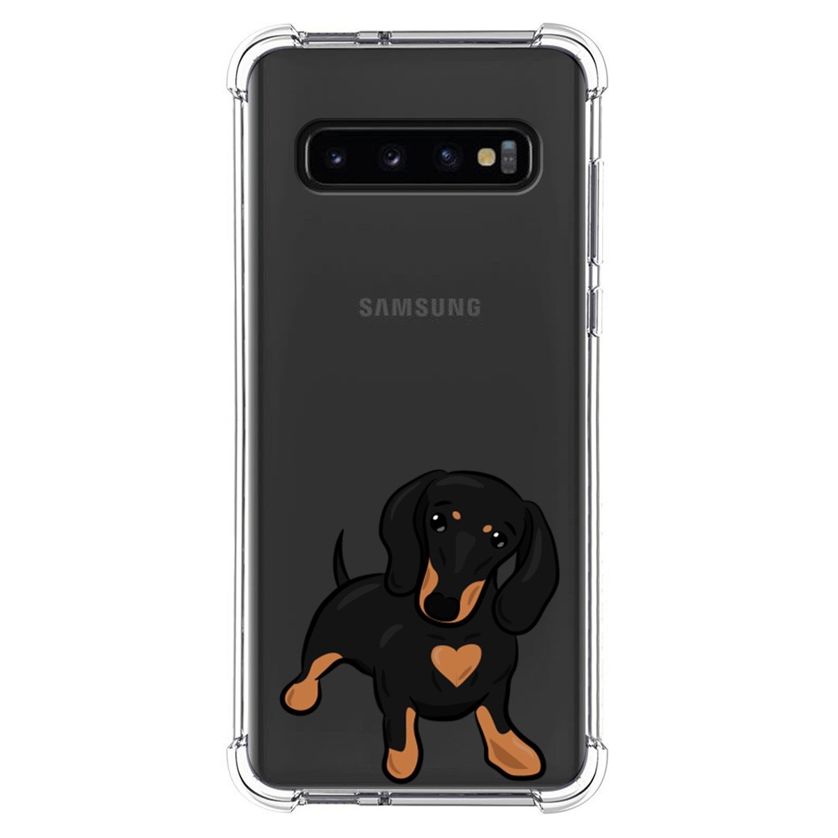 Funda Silicona Antigolpes para Samsung Galaxy S10 diseño Perros 04 Dibujos