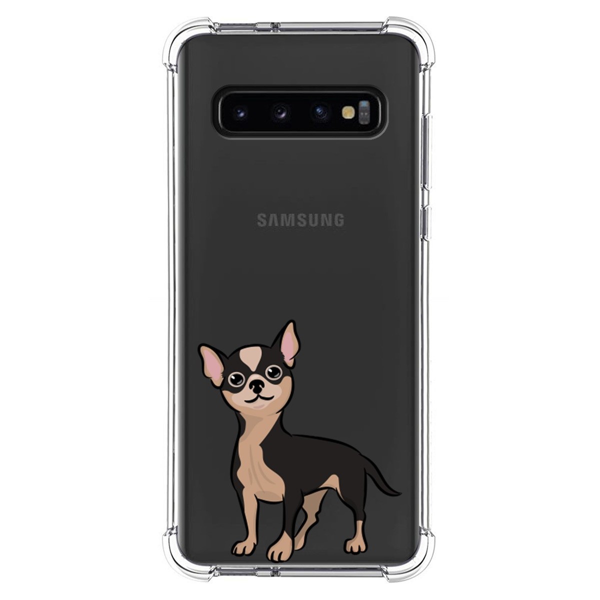 Funda Silicona Antigolpes para Samsung Galaxy S10 diseño Perros 05 Dibujos