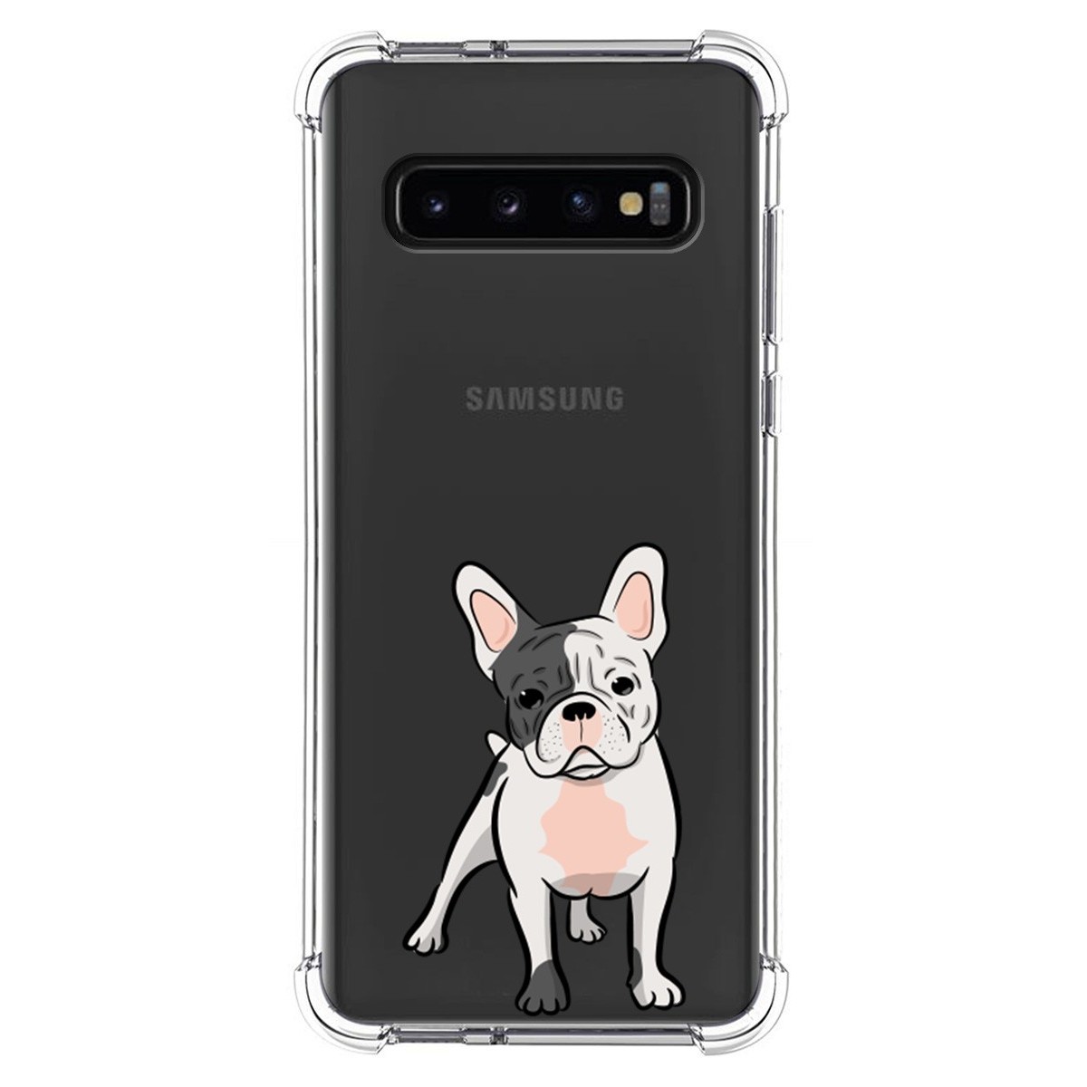 Funda Silicona Antigolpes para Samsung Galaxy S10 diseño Perros 06 Dibujos