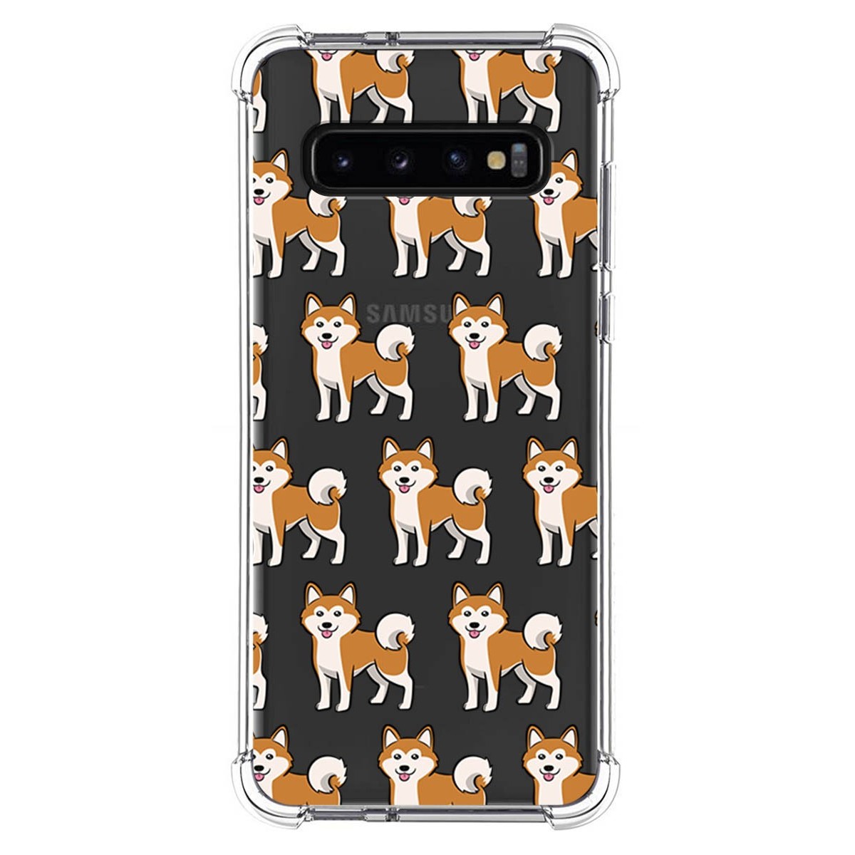 Funda Silicona Antigolpes para Samsung Galaxy S10 diseño Perros 08 Dibujos