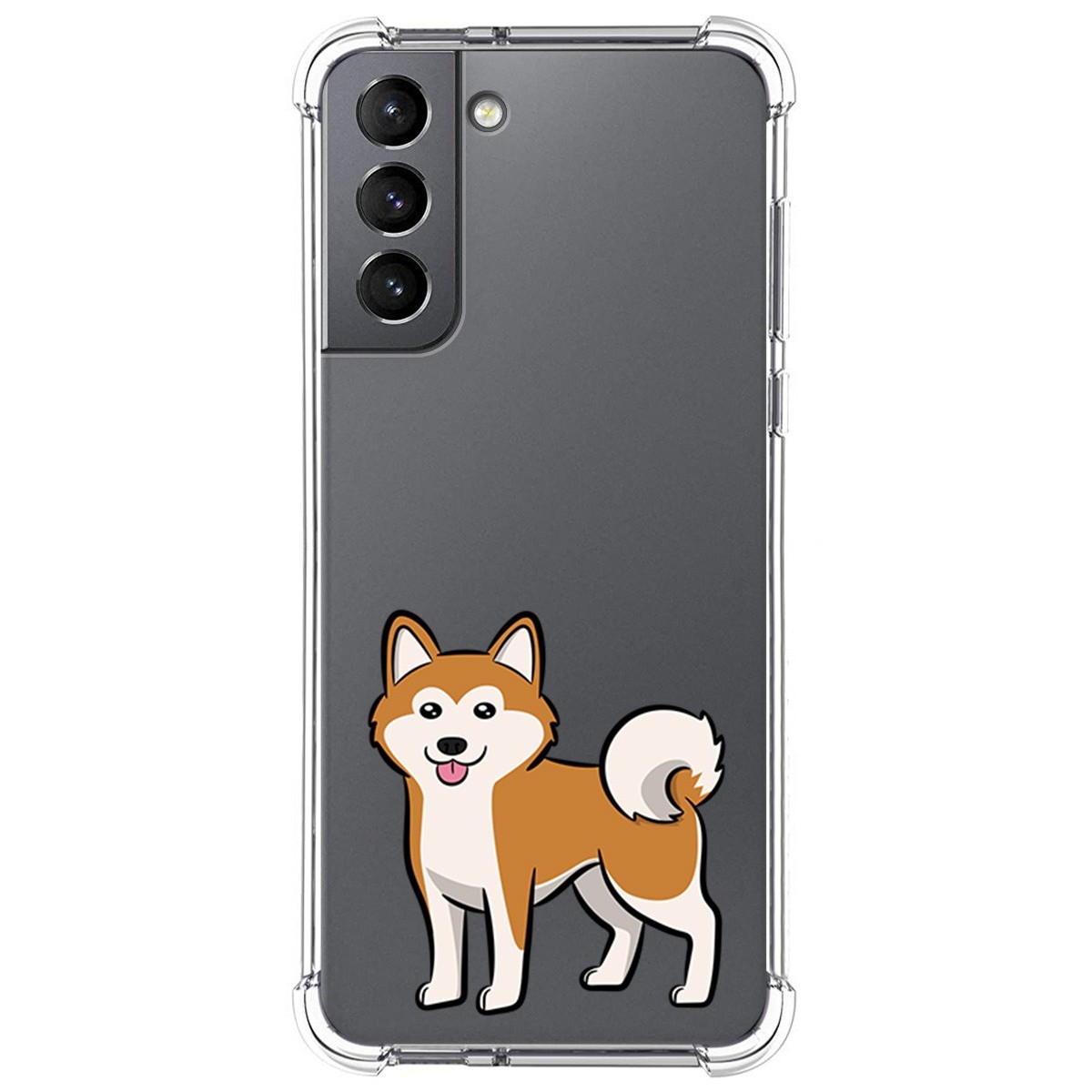 Funda Silicona Antigolpes para Samsung Galaxy S21 5G diseño Perros 02 Dibujos