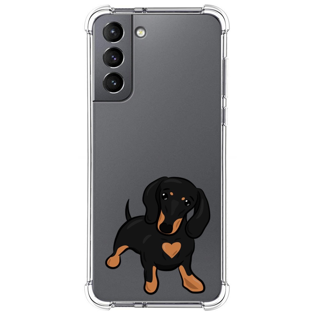 Funda Silicona Antigolpes para Samsung Galaxy S21 5G diseño Perros 04 Dibujos