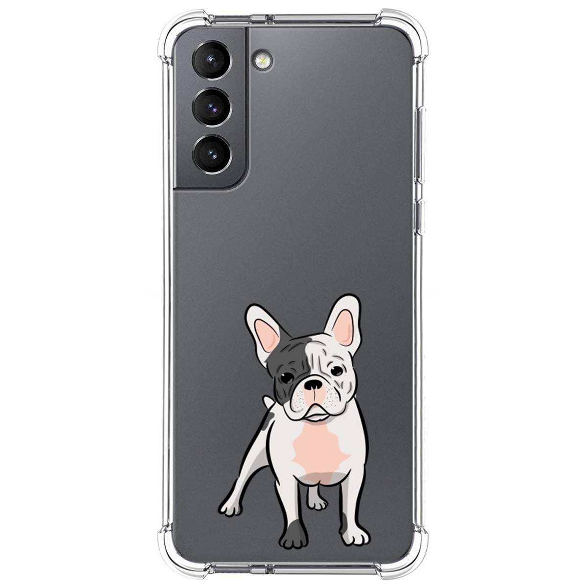 Funda Silicona Antigolpes para Samsung Galaxy S21 5G diseño Perros 06 Dibujos