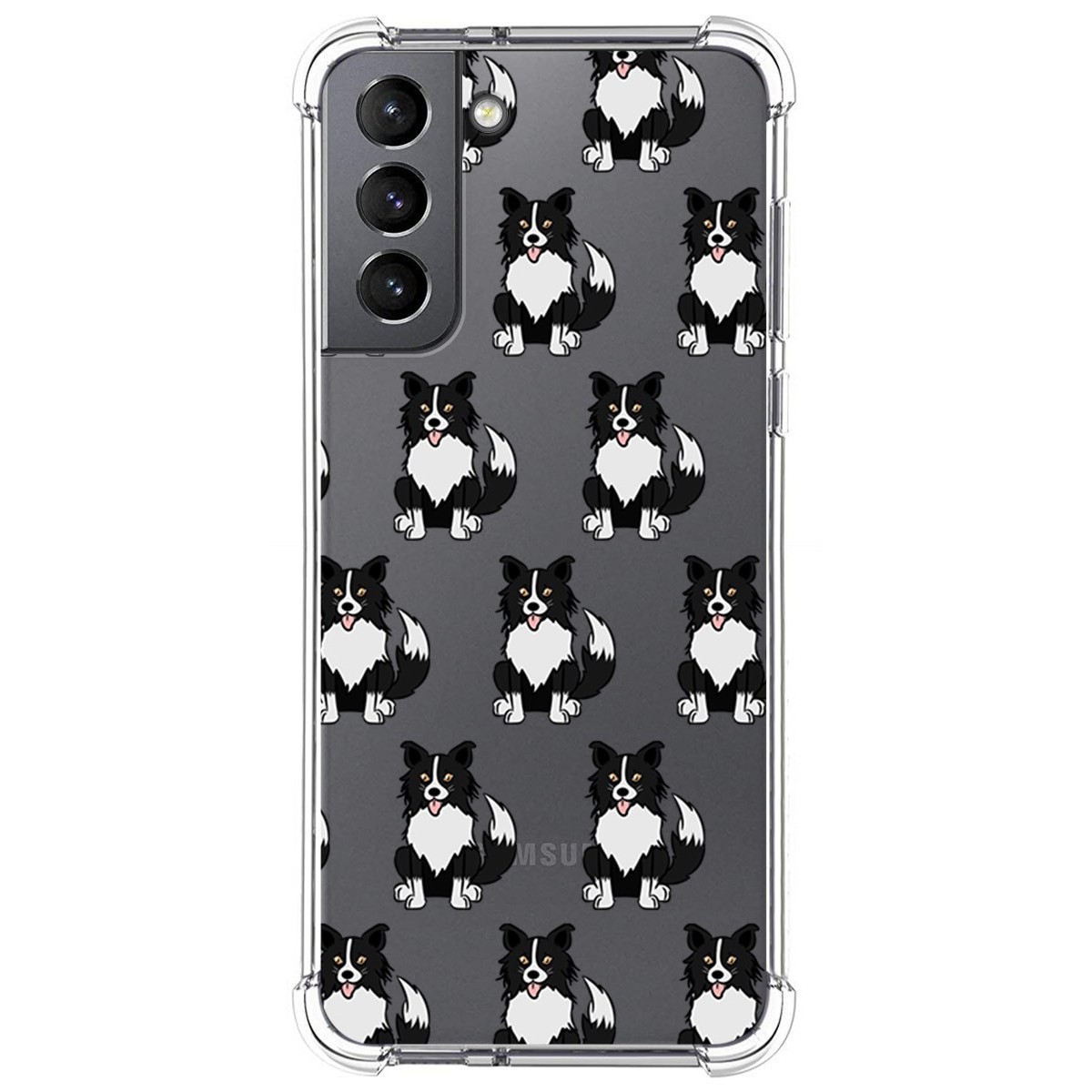 Funda Silicona Antigolpes para Samsung Galaxy S21 5G diseño Perros 07 Dibujos