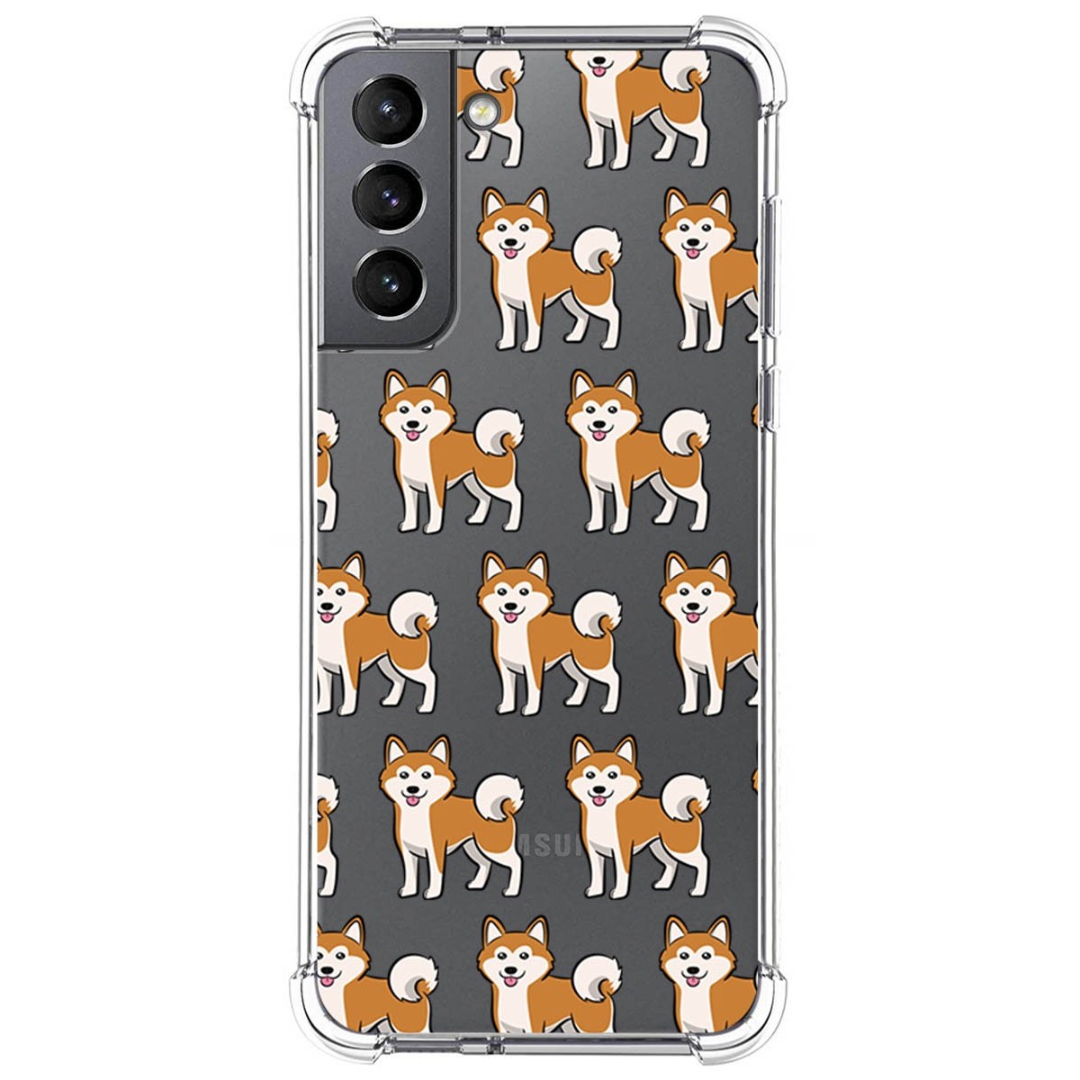 Funda Silicona Antigolpes para Samsung Galaxy S21 5G diseño Perros 08 Dibujos