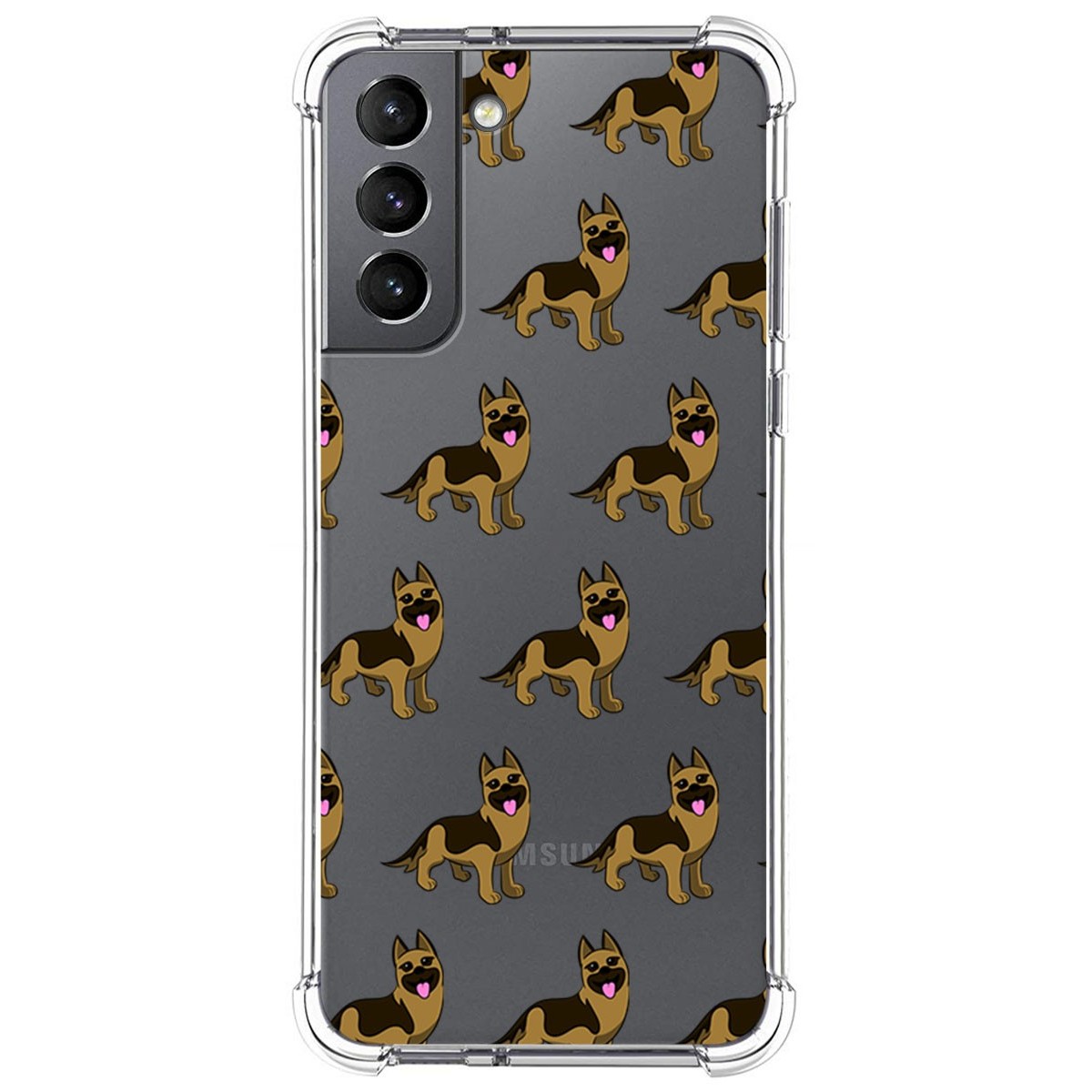 Funda Silicona Antigolpes para Samsung Galaxy S21 5G diseño Perros 09 Dibujos
