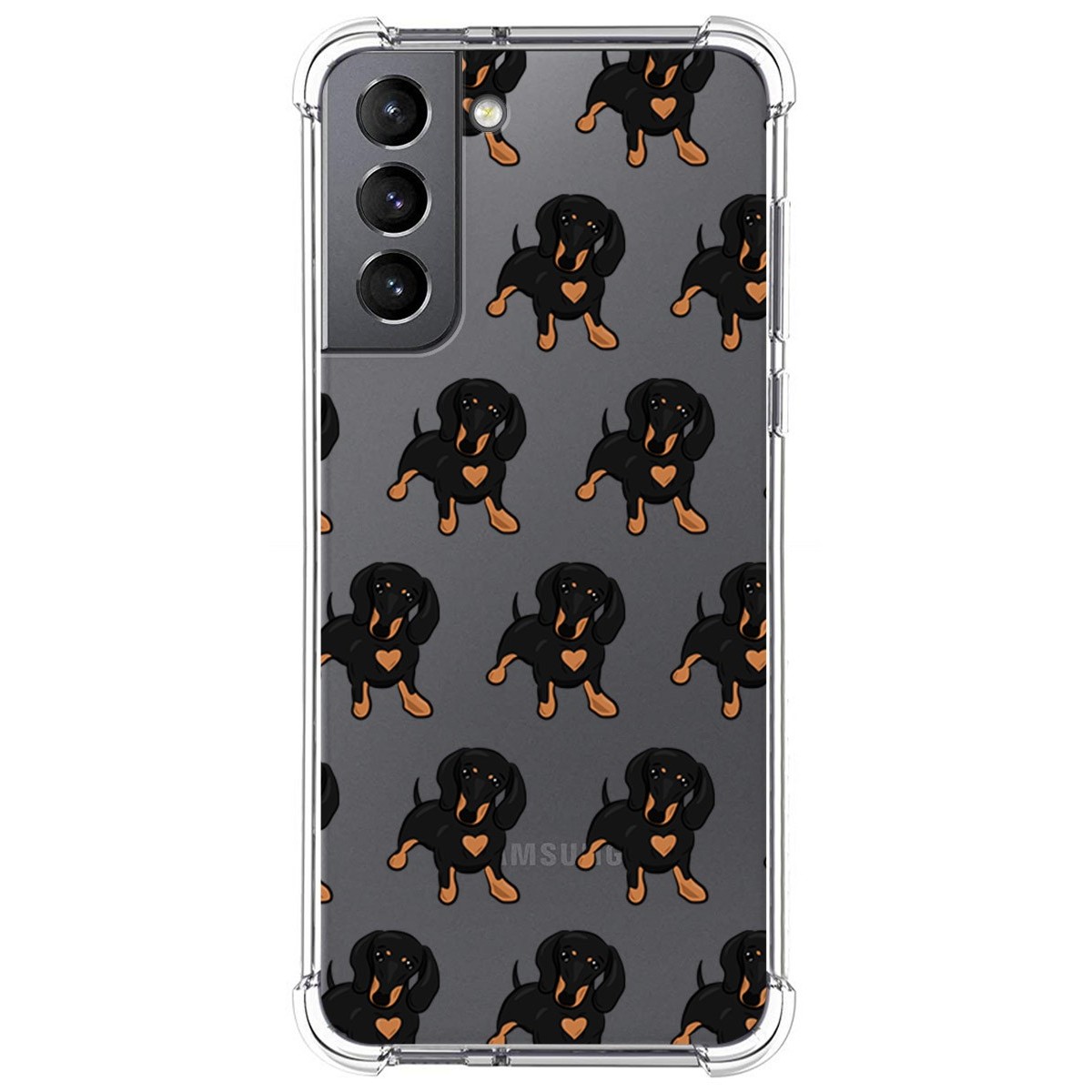 Funda Silicona Antigolpes para Samsung Galaxy S21 5G diseño Perros 10 Dibujos
