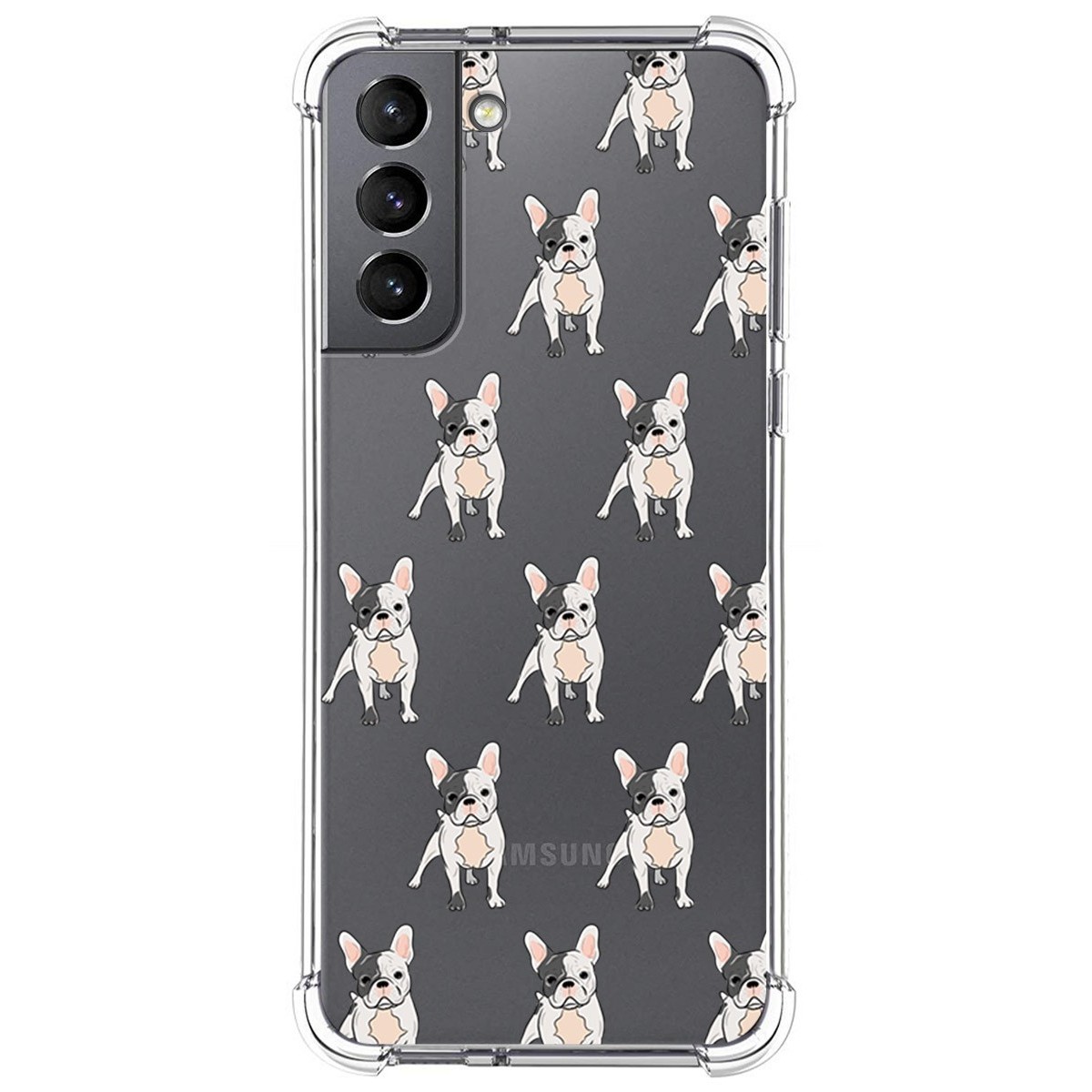 Funda Silicona Antigolpes para Samsung Galaxy S21 5G diseño Perros 12 Dibujos