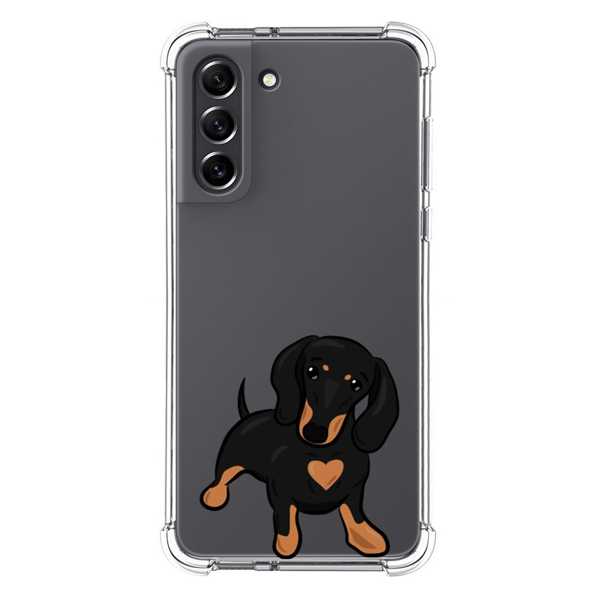 Funda Silicona Antigolpes para Samsung Galaxy S21 FE 5G diseño Perros 04 Dibujos