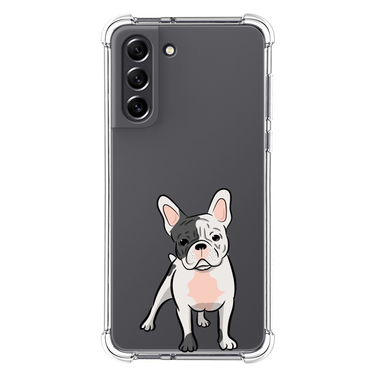 Funda Silicona Antigolpes para Samsung Galaxy S21 FE 5G diseño Perros 06 Dibujos