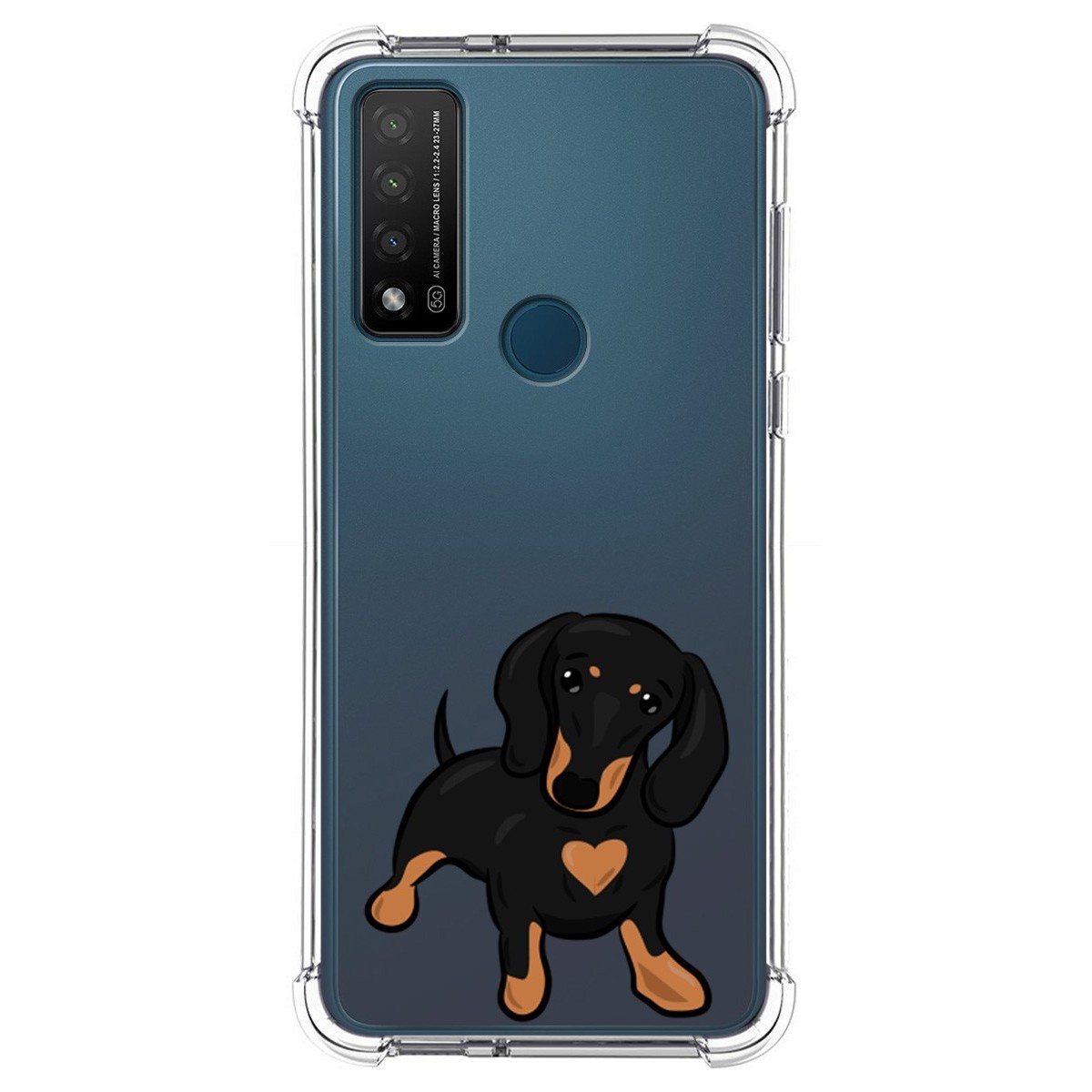 Funda Silicona Antigolpes para TCL 20 R 5G diseño Perros 04 Dibujos
