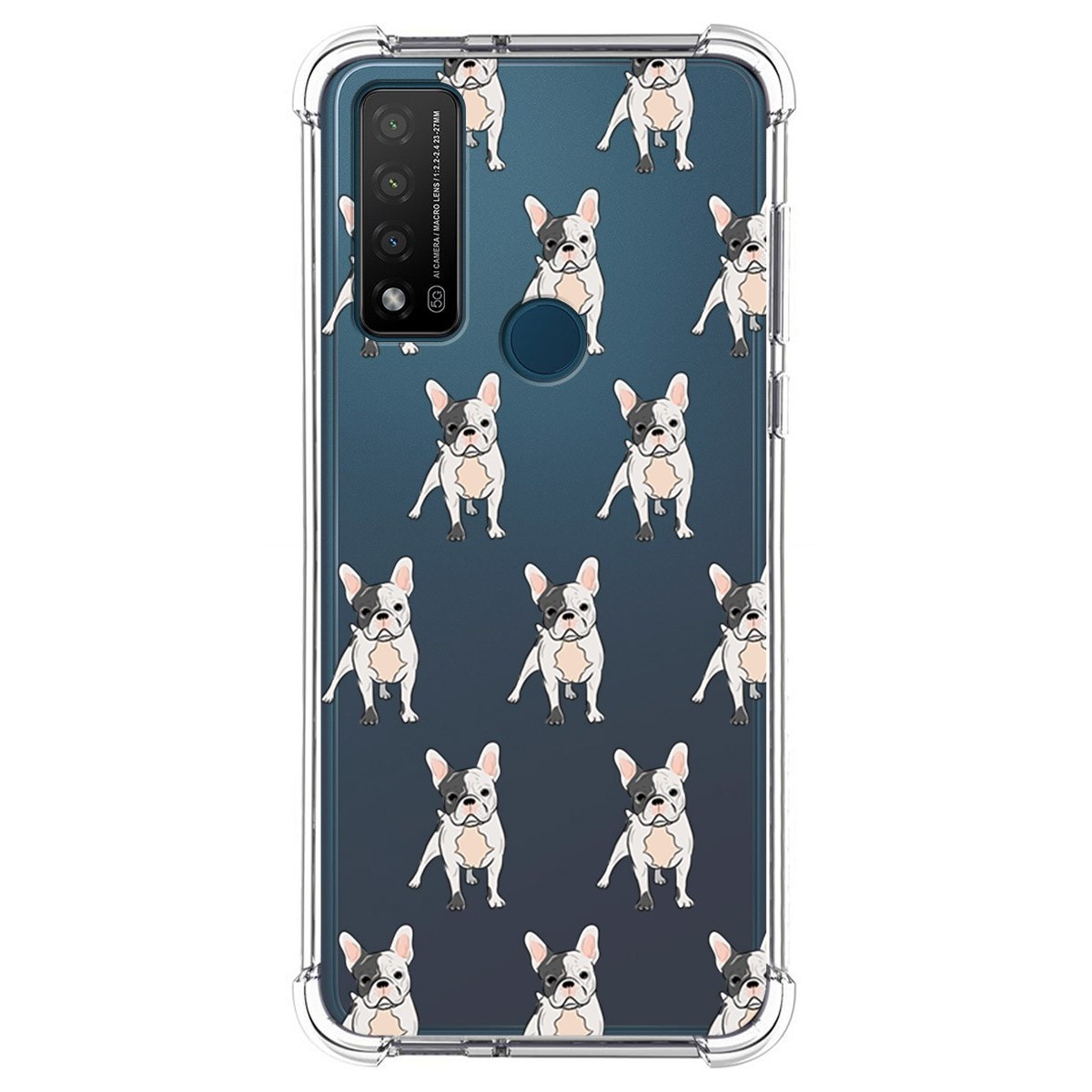 Funda Silicona Antigolpes para TCL 20 R 5G diseño Perros 12 Dibujos